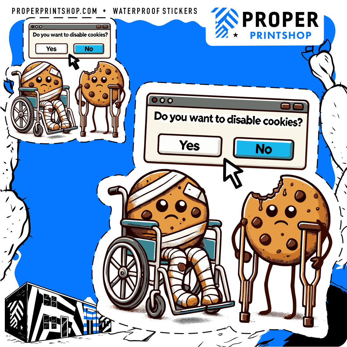 Disabled Cookies Sticker