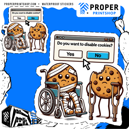 Disabled Cookies Sticker - Proper Printshop