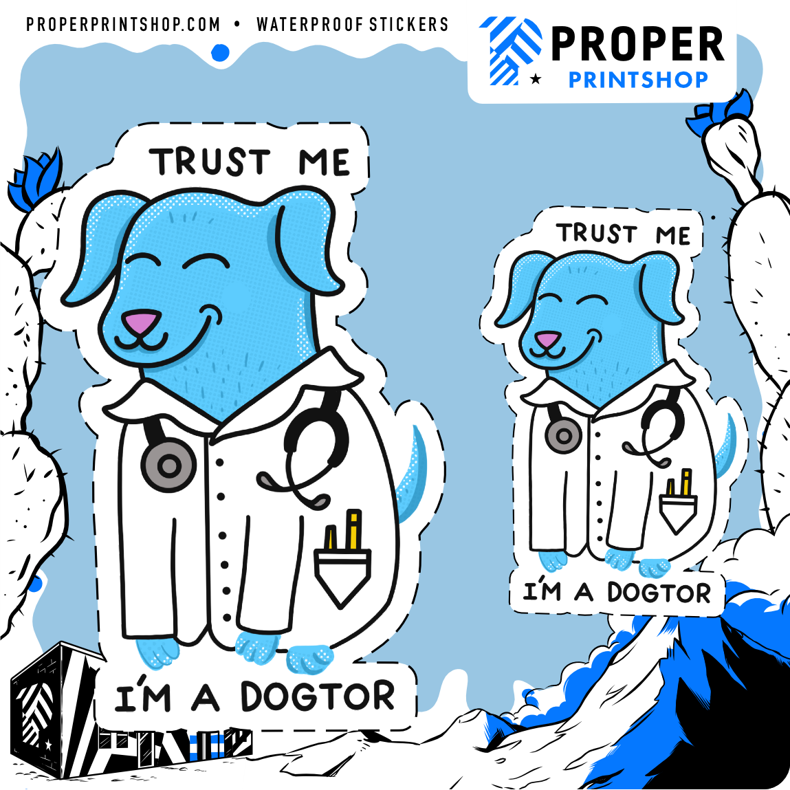 Dogtor Sticker - Proper Printshop