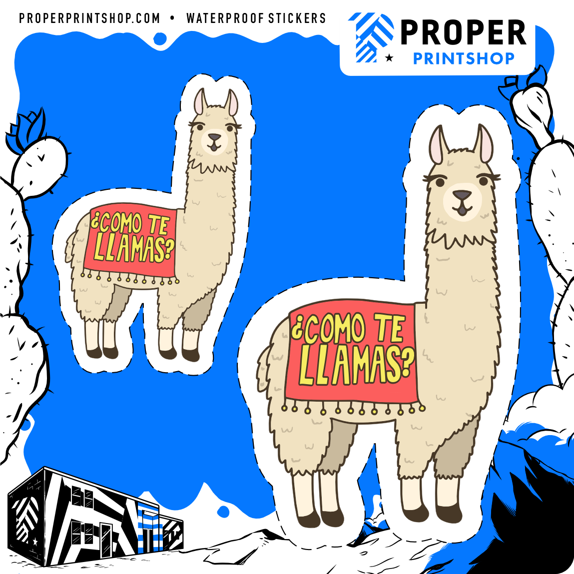 Como Te Llamas Sticker - Proper Printshop