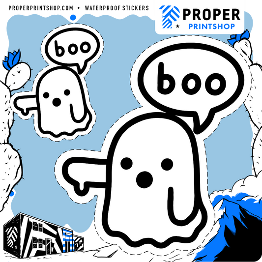 Boo Sticker - Proper Printshop