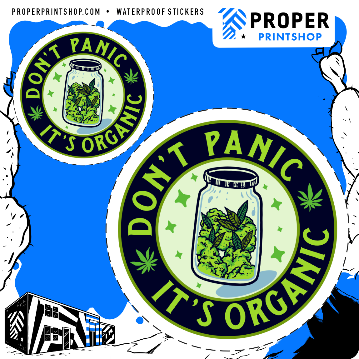 Don't Panic It's Organic Sticker