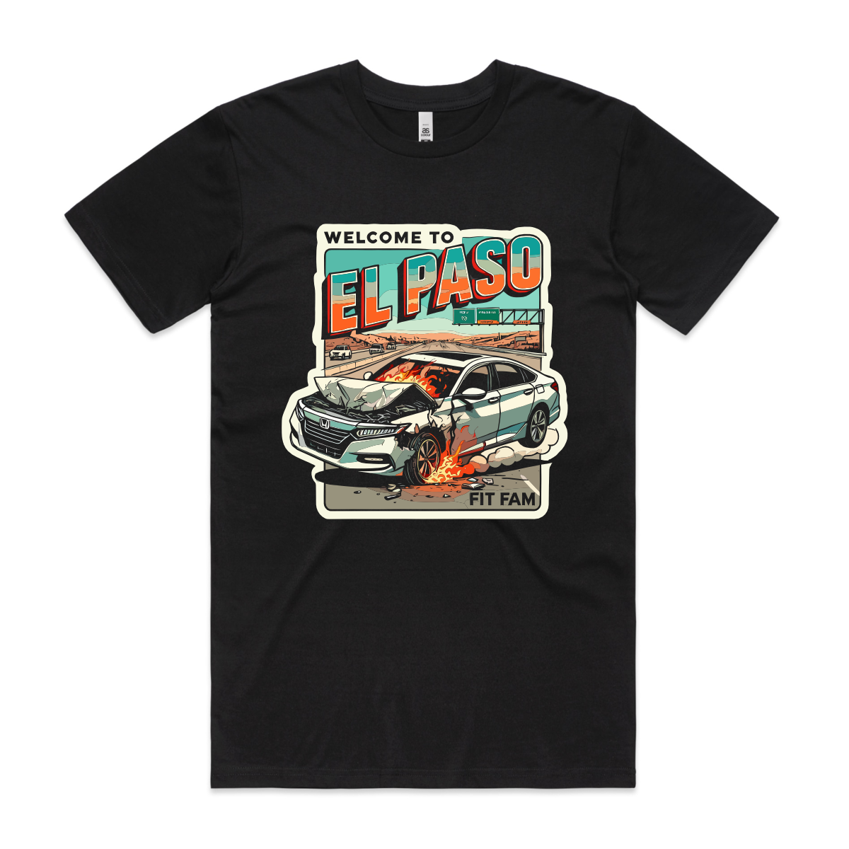 Fit Fam en Fuego tee - Proper Printshop