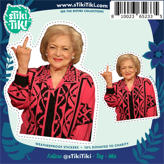 Betty White Sticker