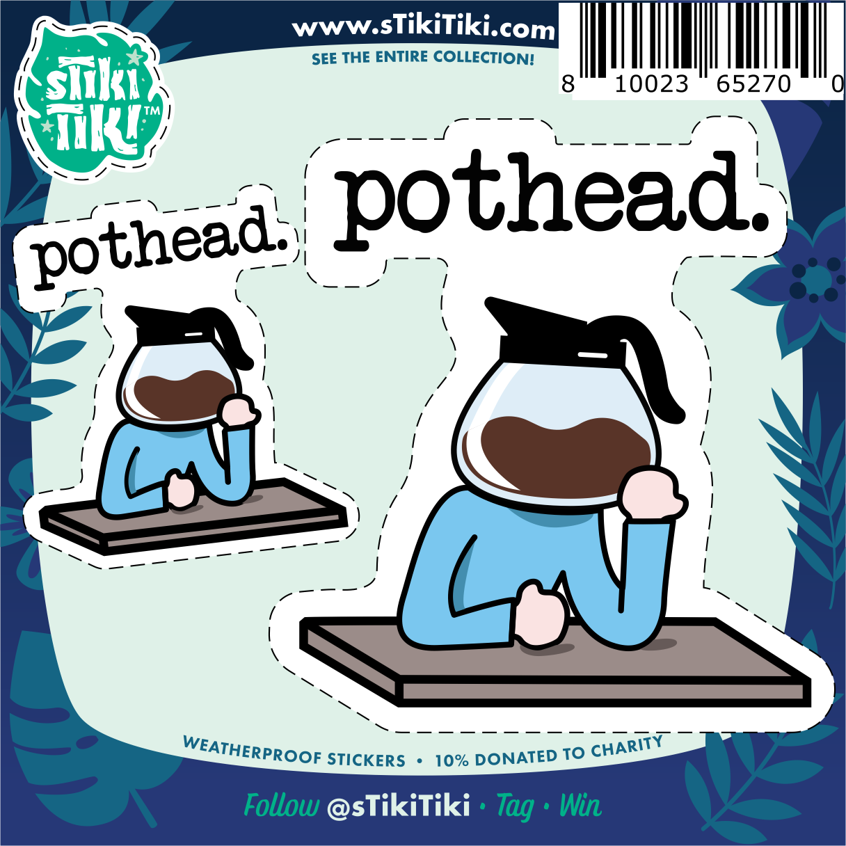 Pot Head Sticker