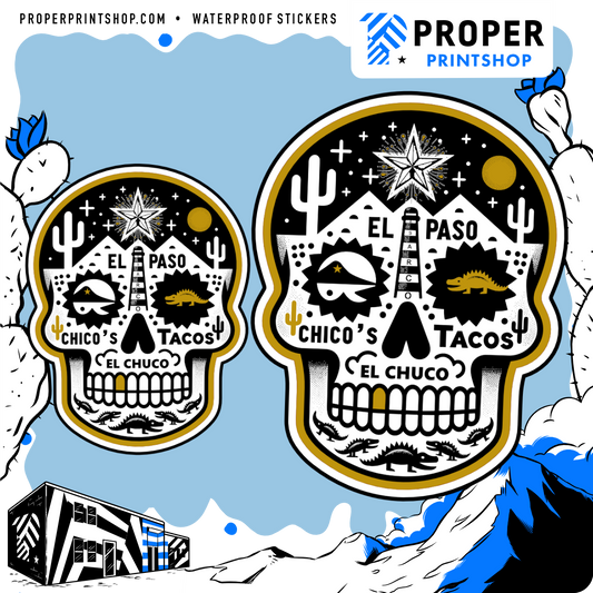 Chicos Skull Sticker - Proper Printshop