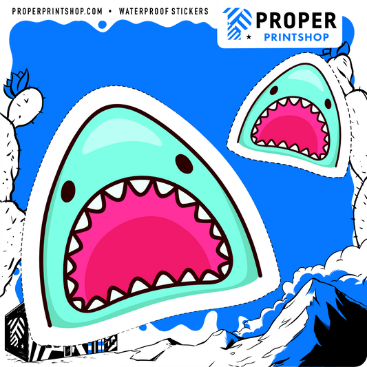 Blue Shark Sticker
