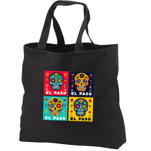 EP Warhol Skulls Canvas Tote Bag