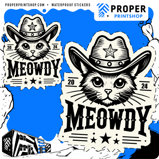 Meowdy Sticker