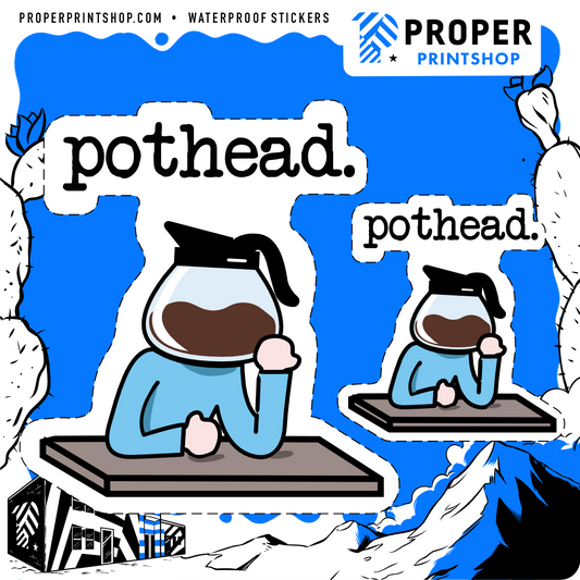Pot Head Sticker
