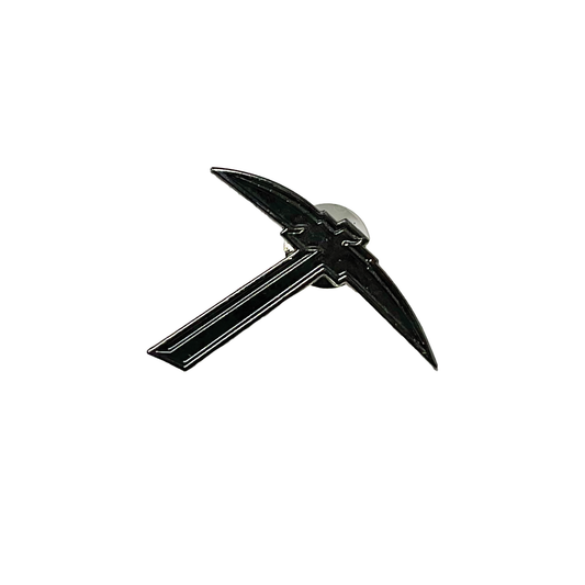 Miner Pickaxe Black Pin - Proper Printshop